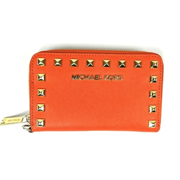Michael Kors Bedford Studded Zip Clutch Bag - Picture 6 of 8